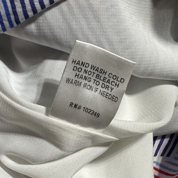 Skies Are Blue Jumpsuit Women’s L Large  Geometric Print Sleeveless Tie Belt NWT - Picture 9 of 14